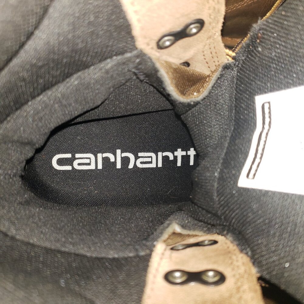 Carhartt Men's 8" Waterproof Insulated Composite Toe Logger Climbing Boot - Picture 8 of 16